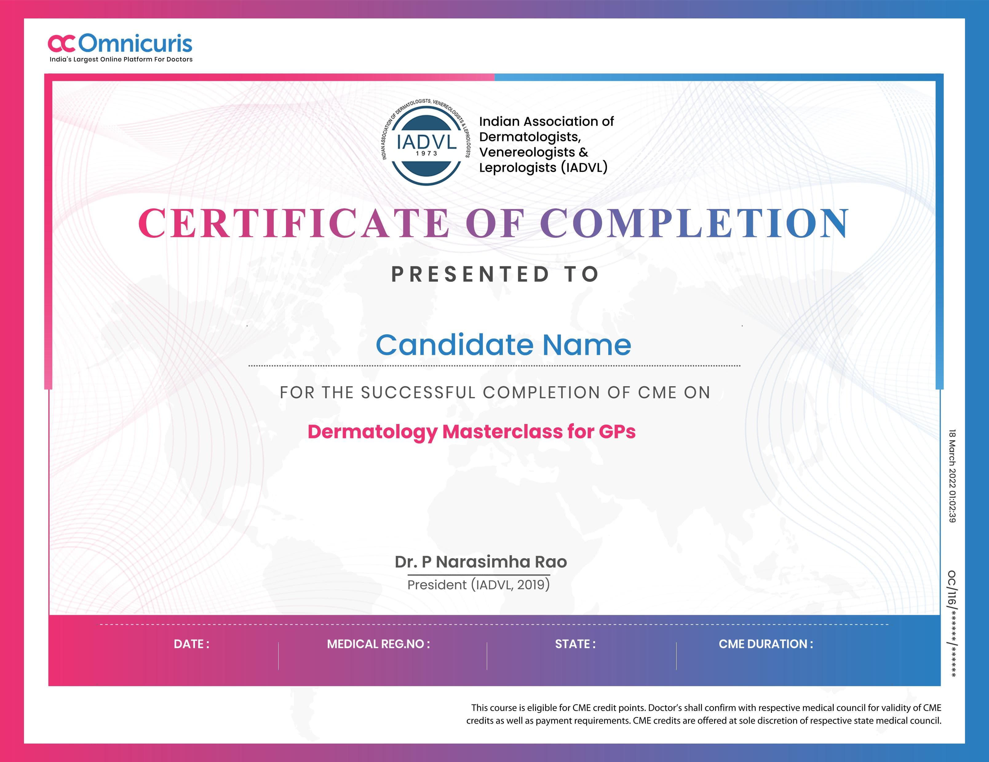 Certificate Preview