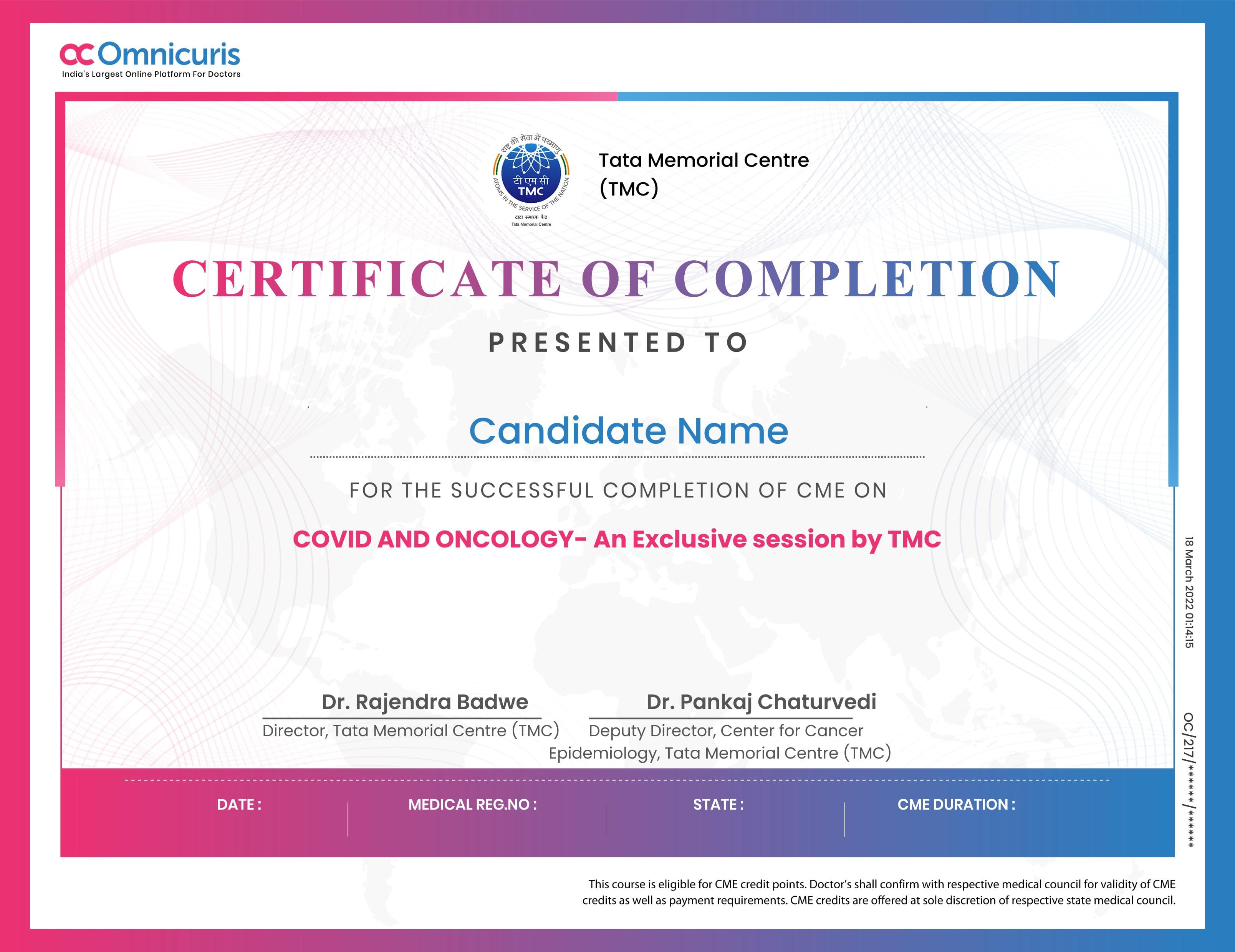 Certificate Preview