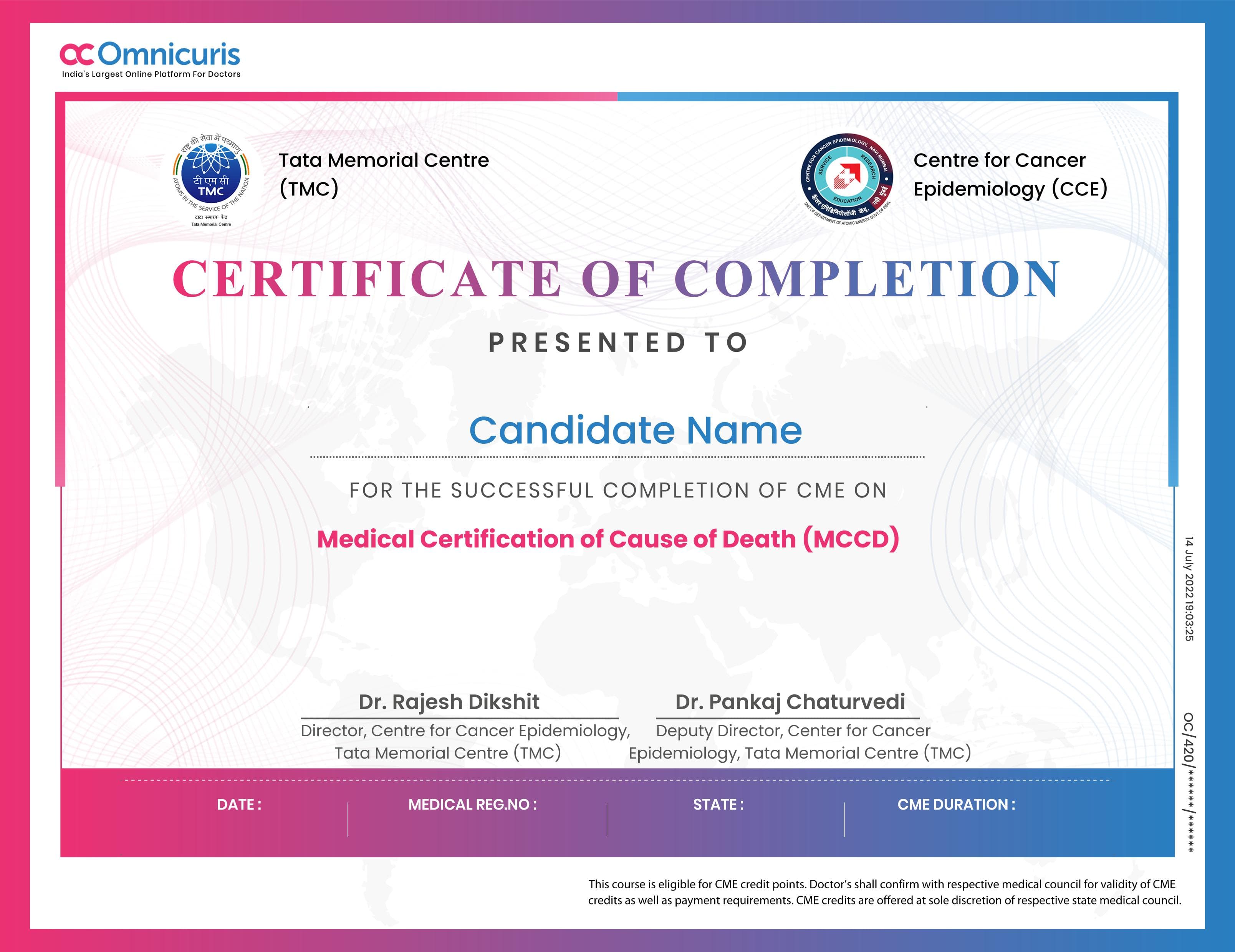 Certificate Preview